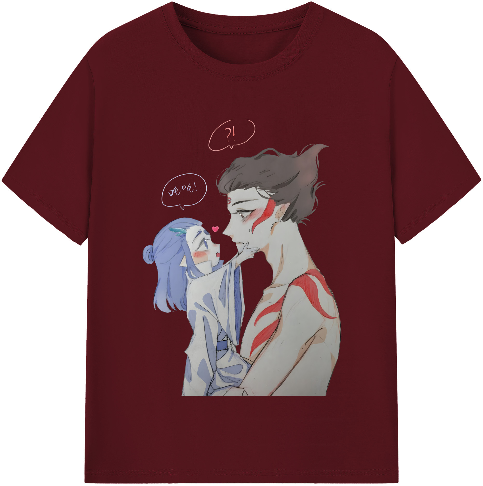 （画像用） Ne Zha 2 ナタ 魔童の大暴れ 綿100％半袖Tシャツ（フロントプリント）